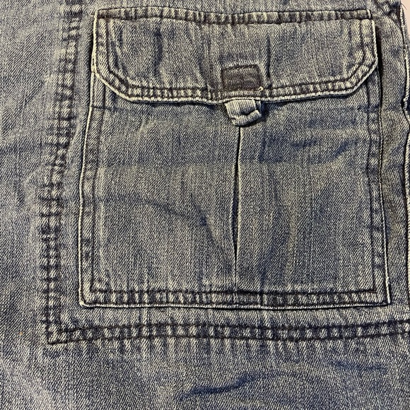Big Men’s 44 Denim Cargo Shorts NWT Outdoor Life Blue Pockets - Picture 3 of 4